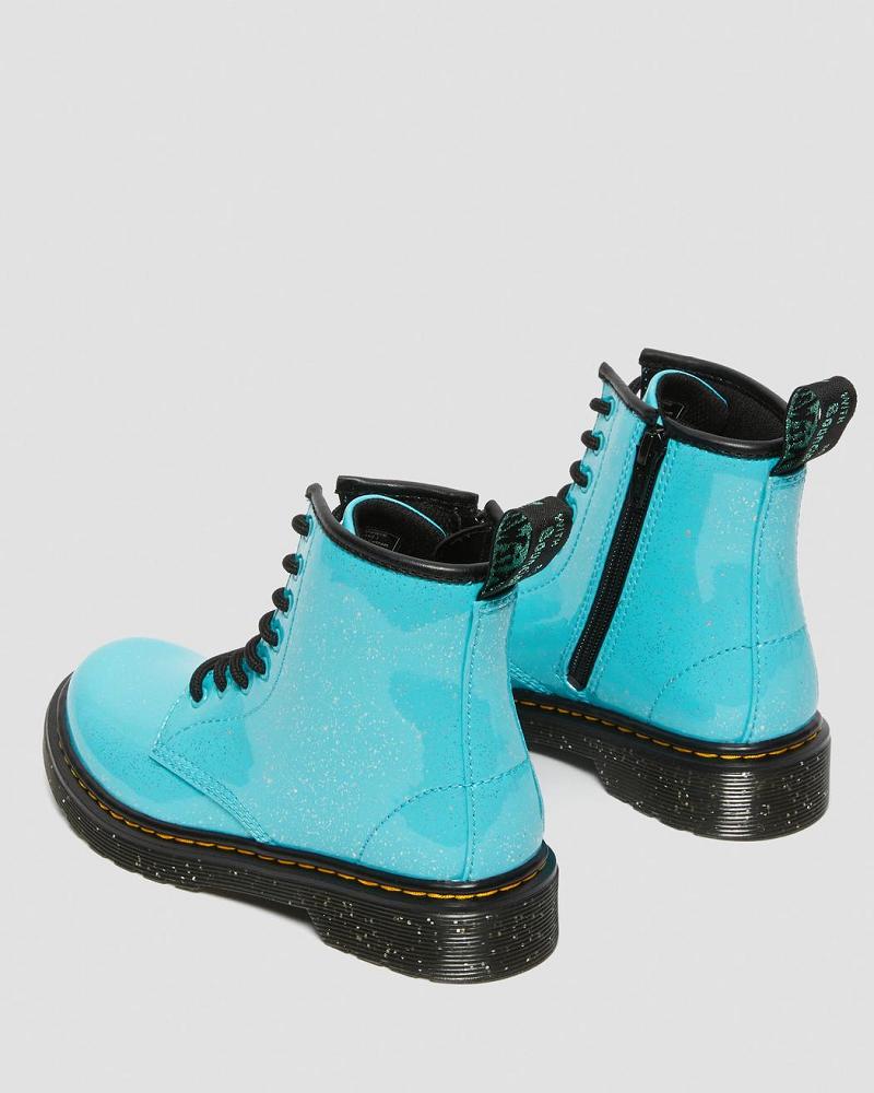 Dr Martens Junior 1460 Glitter Veterlaarzen Kinderen Turquoise | NL 144NWY